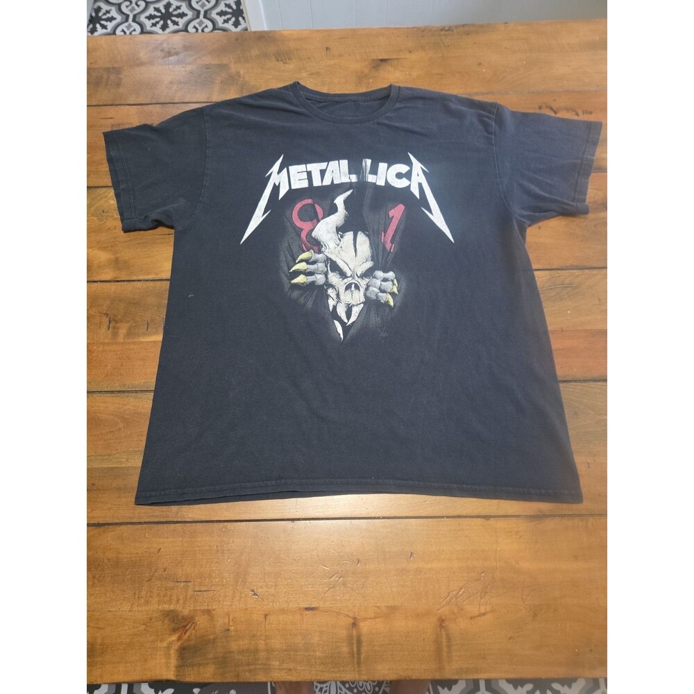 Metallica Shirt Large L Ripper Skull 81 Graphic Black Metal Band Mens